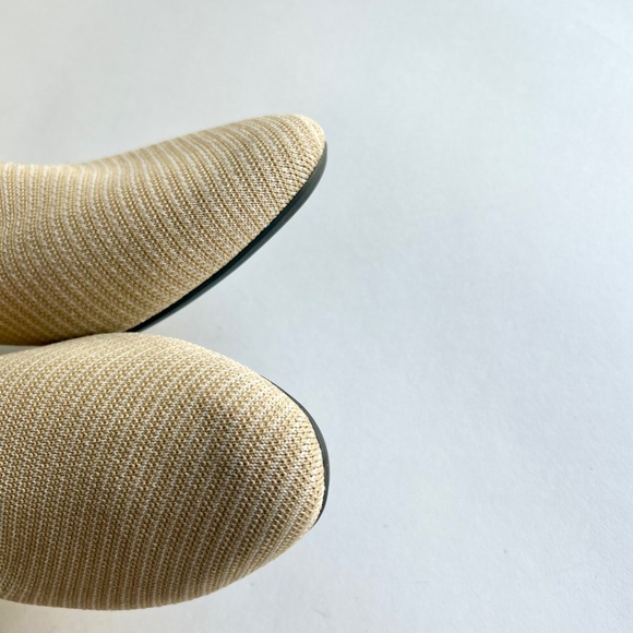 Rothy’s Cream White Textile Almond Toe Rubber Outsole Flats size 11 - Picture 15 of 15